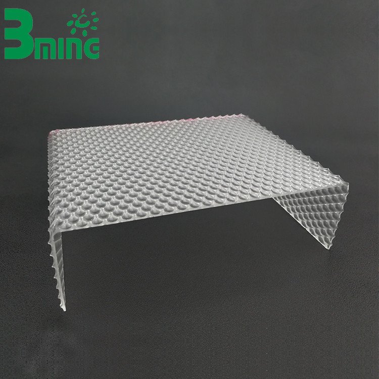 Bend-formed prismatic LED diffuser profile