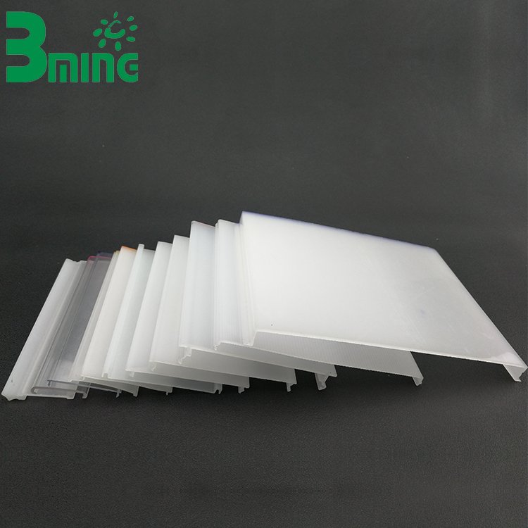 Curved linear diffuser profile for LED strip channels