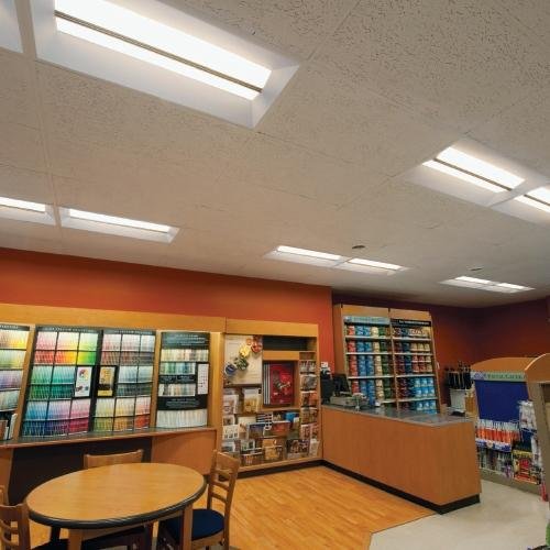 Linear LED lighting installation using Baoming diffusers